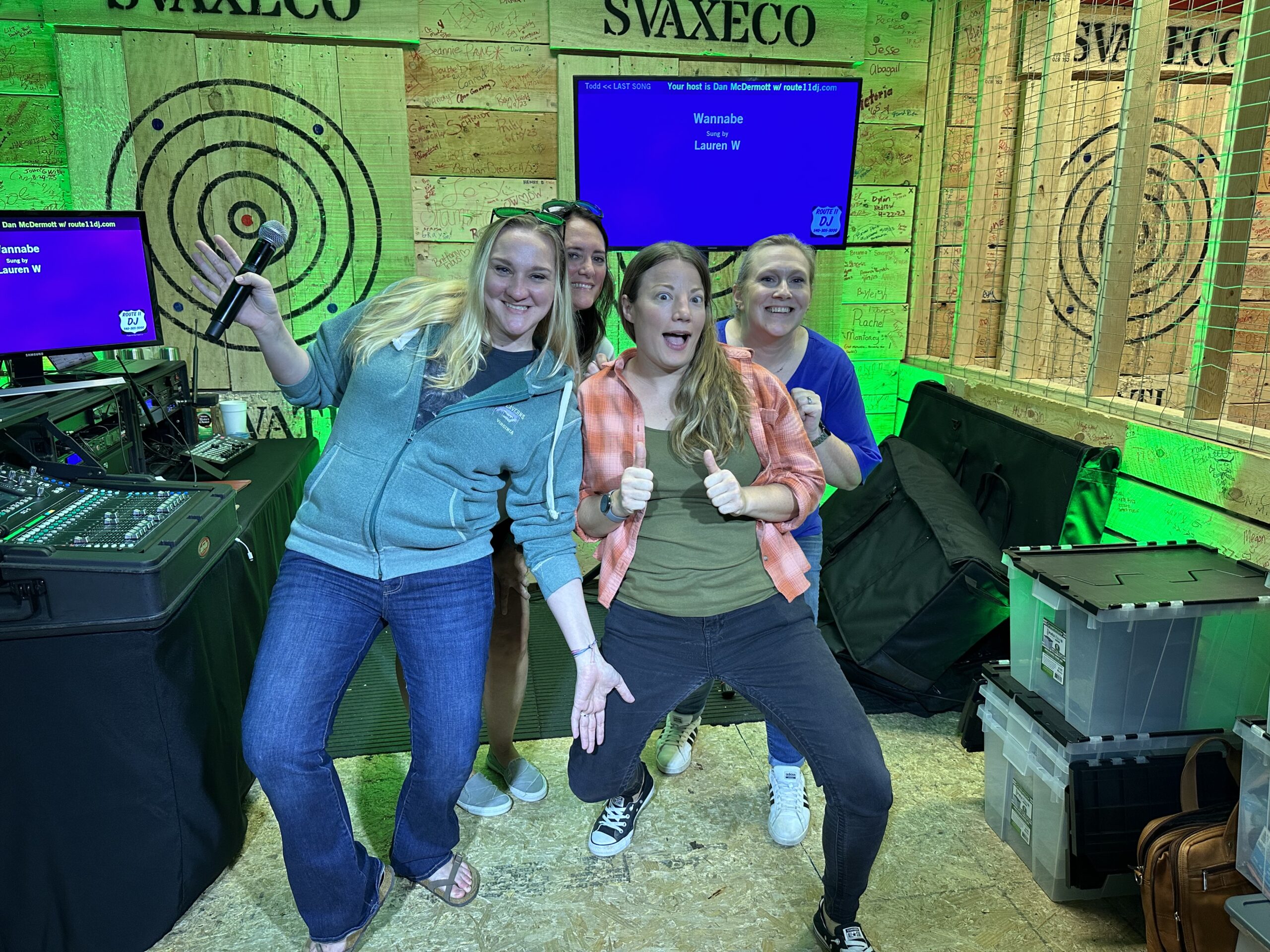 Highlights: Shenandoah Valley Axe Throwing Co 9/15/2023 Karaoke with Dan McDermott route11dj.com