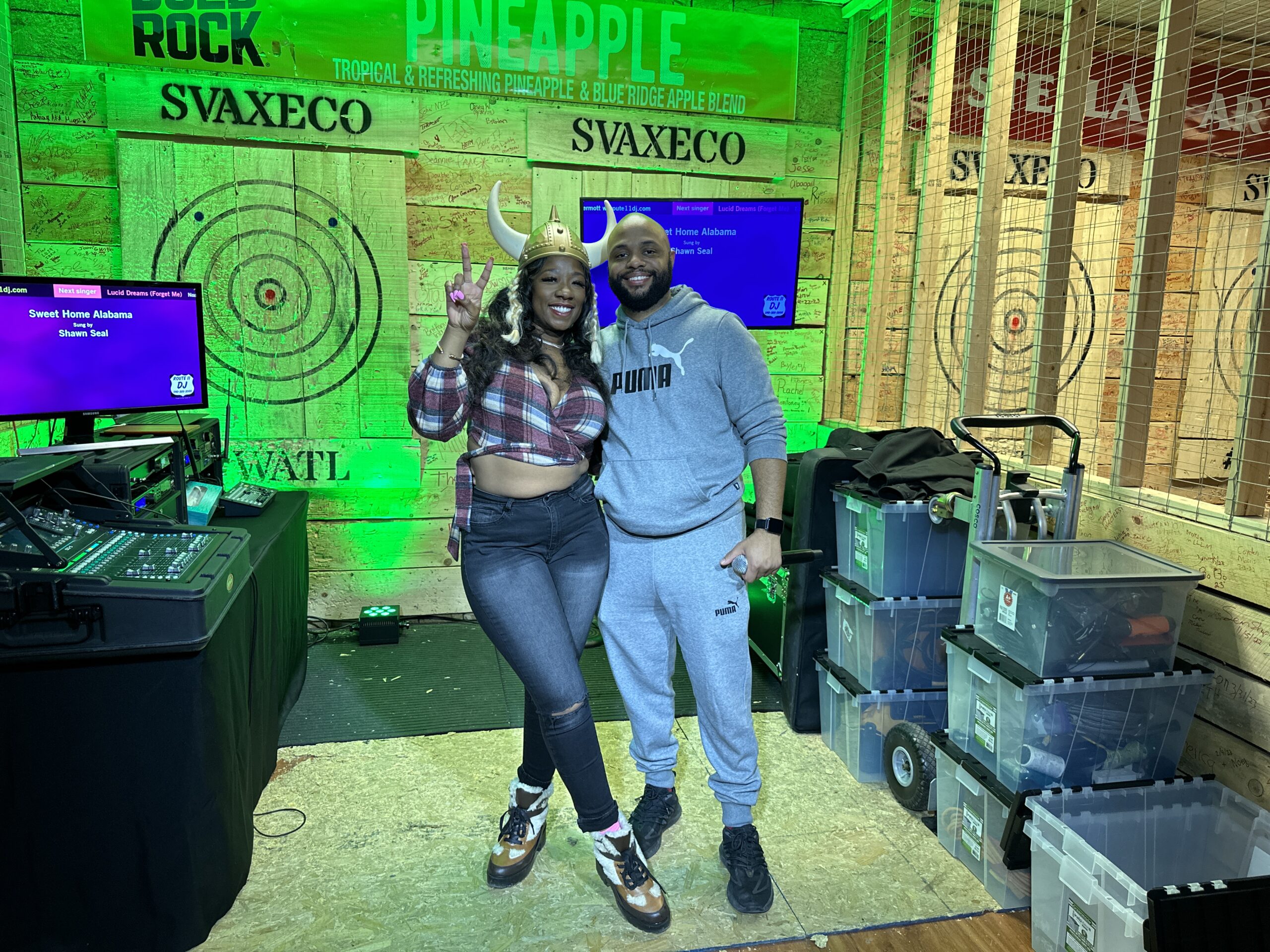 Highlights: Shenandoah Valley Axe Throwing Co 12/9/2023 Karaoke with Dan McDermott route11dj.com